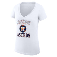 Houston Astros G-III 4Her by Carl Banks Women's Super-Slim Fit Lightweight Team Logo Graphic V-Neck T-Shirt Near Me