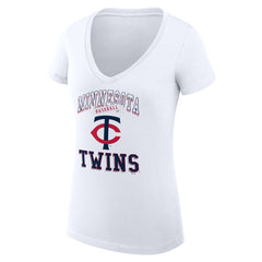 Minnesota Twins G-III 4Her by Carl Banks Women's Super-Slim Fit Lightweight Team Logo Graphic V-Neck T-Shirt Near Me