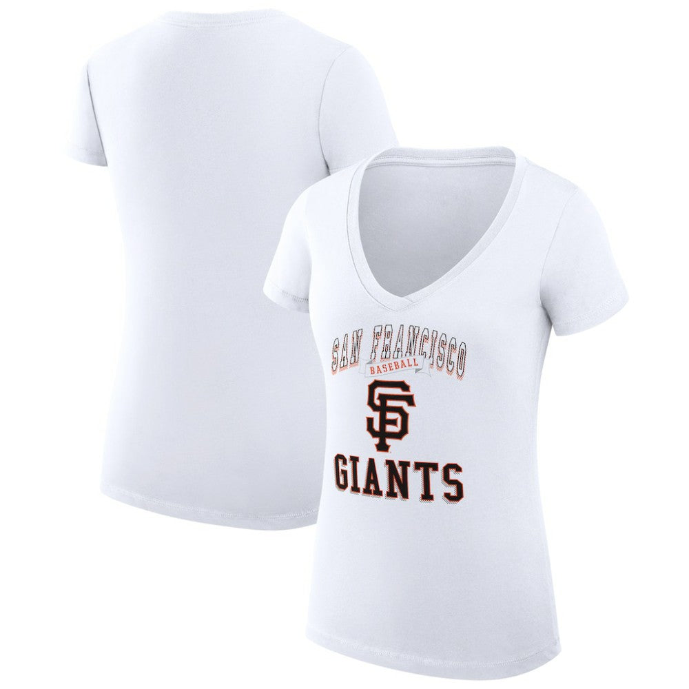 San Francisco Giants G-III 4Her by Carl Banks Women's Super-Slim Fit Lightweight Team Logo Graphic V-Neck T-Shirt Online