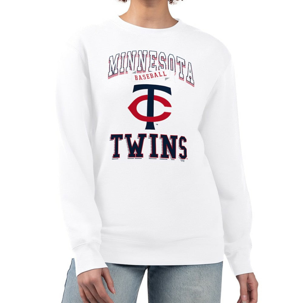 Minnesota Twins G-III 4Her by Carl Banks Women's Team Logo Graphic Tri-Blend Fleece Pullover Sweatshirt for sale