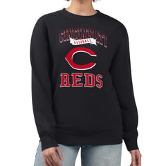 Cincinnati Reds G-III 4Her by Carl Banks Women's Team Logo Graphic Tri-Blend Fleece Pullover Sweatshirt Discount