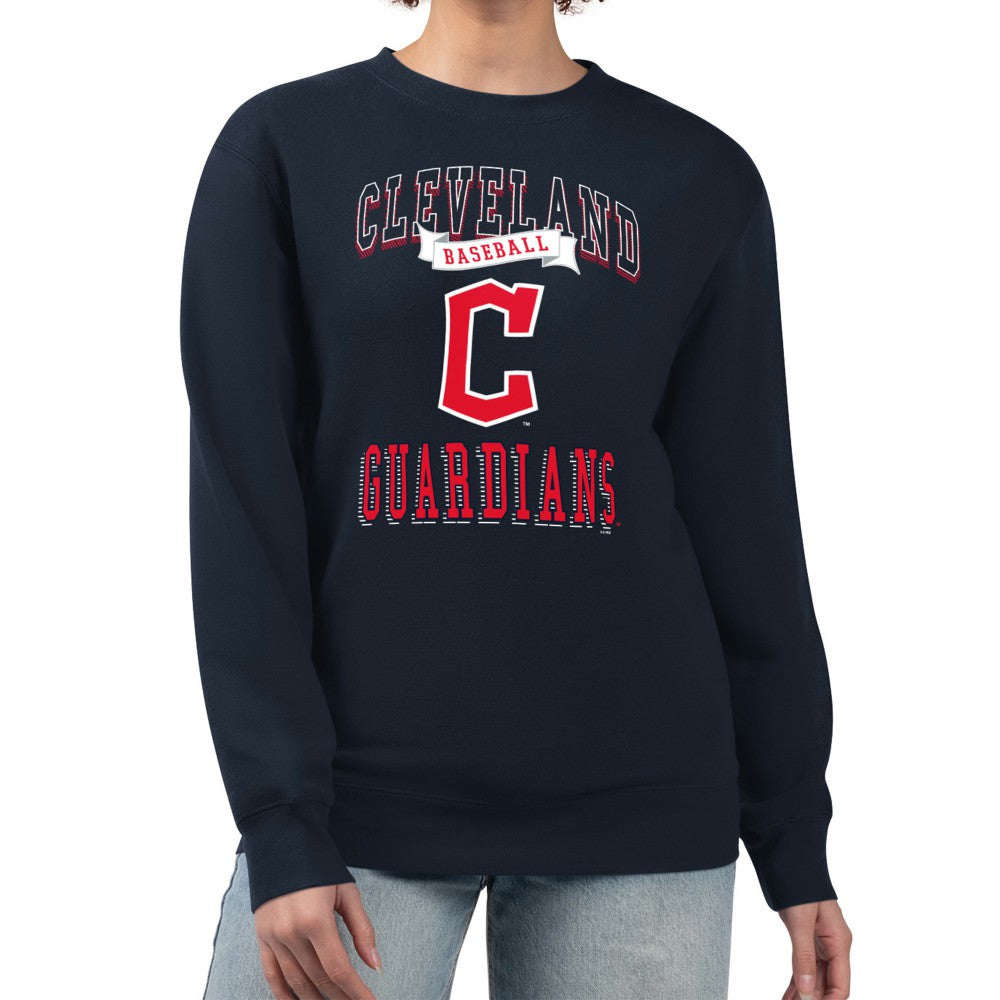 Cleveland Guardians G-III 4Her by Carl Banks Women's Team Logo Graphic Tri-Blend Fleece Pullover Sweatshirt Near Me