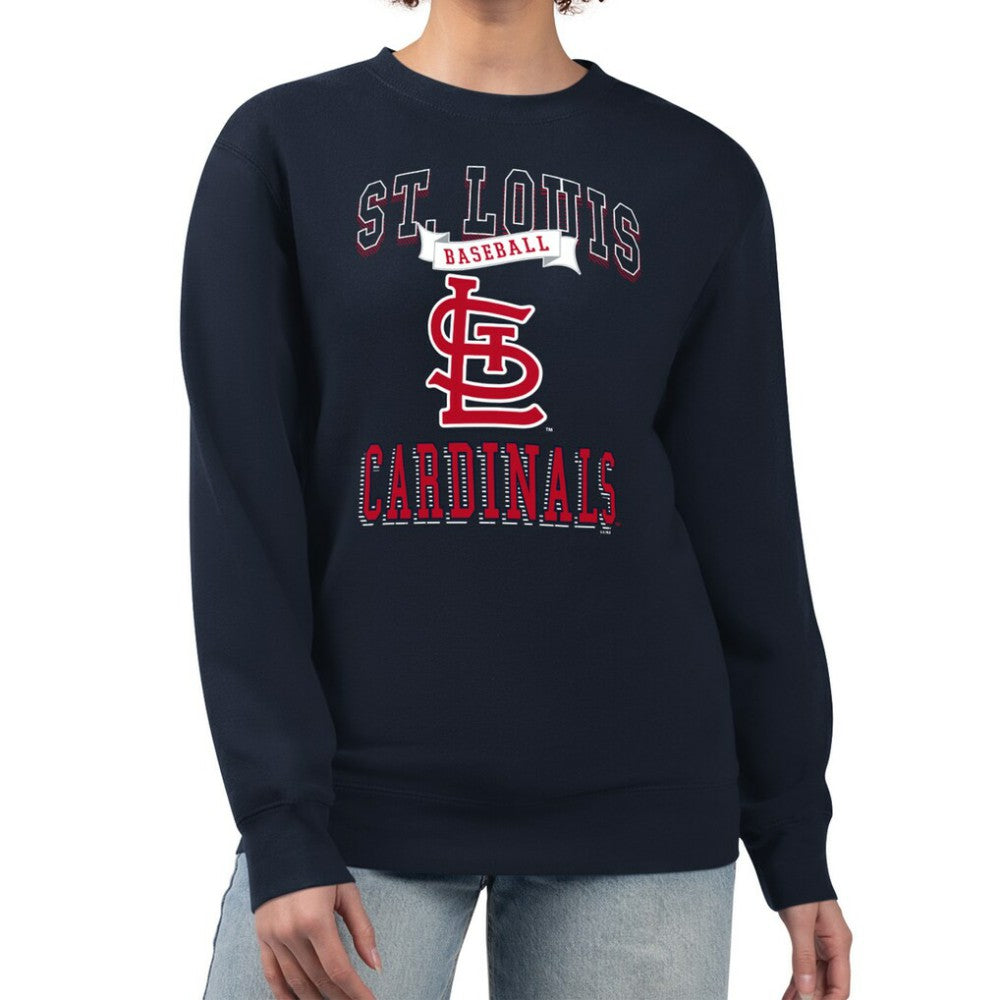 St. Louis Cardinals G-III 4Her by Carl Banks Women's Team Logo Graphic Tri-Blend Fleece Pullover Sweatshirt Near Me