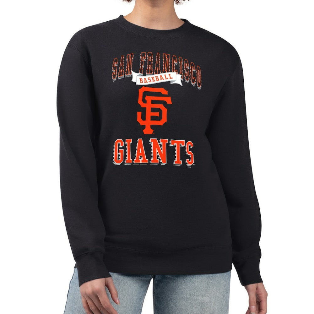 San Francisco Giants G-III 4Her by Carl Banks Women's Team Logo Graphic Tri-Blend Fleece Pullover Sweatshirt Sale