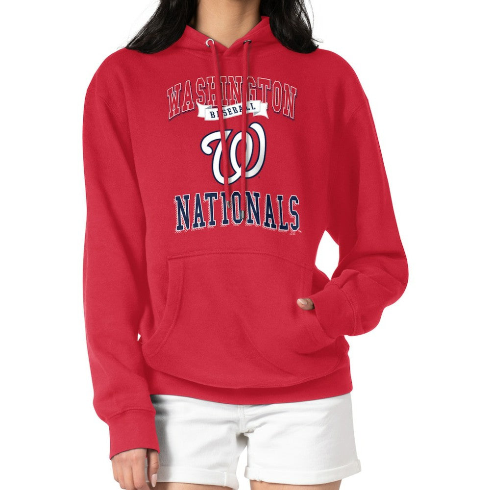 Washington Nationals G-III 4Her by Carl Banks Women's Team Logo Graphic Fleece Pullover Hoodie for sale