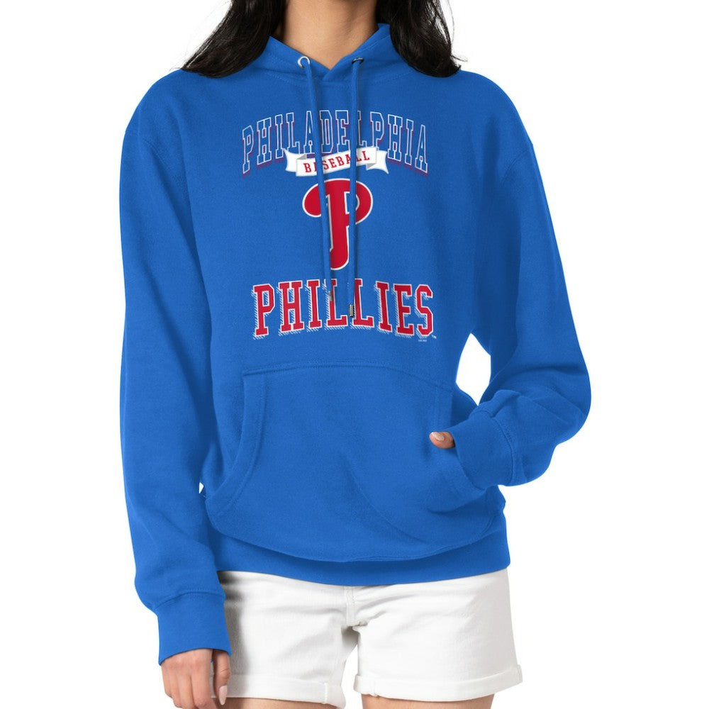 Philadelphia Phillies G-III 4Her by Carl Banks Women's Team Logo Graphic Fleece Pullover Hoodie Sale