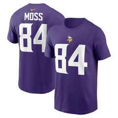 Randy Moss Minnesota Vikings Retired Player Name & Number T-Shirt - Purple - Nike