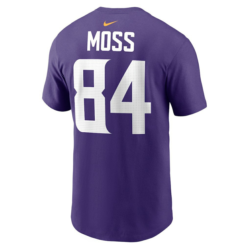 Randy Moss Minnesota Vikings Retired Player Name & Number T-Shirt - Purple - Nike