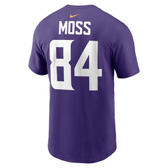 Randy Moss Minnesota Vikings Retired Player Name & Number T-Shirt - Purple - Nike