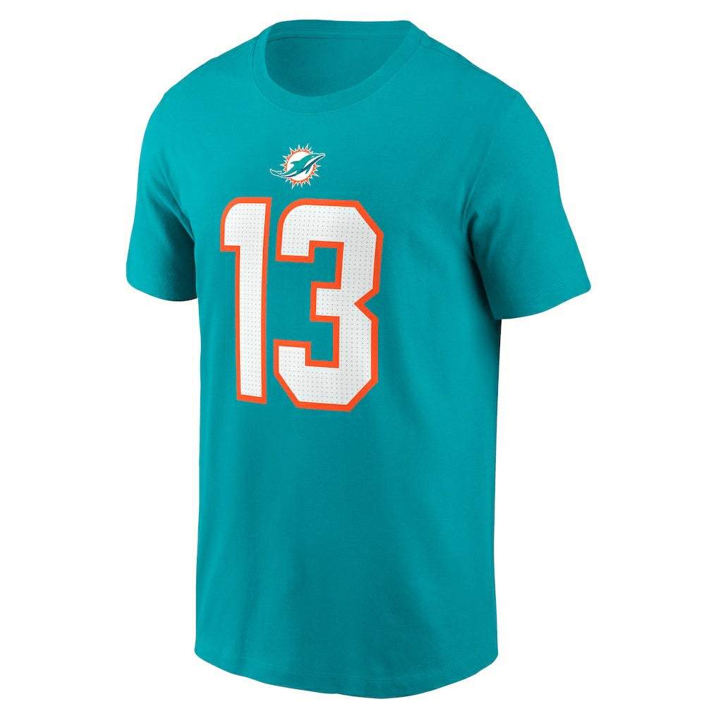 Dan Marino Miami Dolphins Retired Player Name & Number T-Shirt - Aqua - Nike