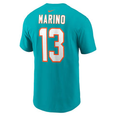 Dan Marino Miami Dolphins Retired Player Name & Number T-Shirt - Aqua - Nike