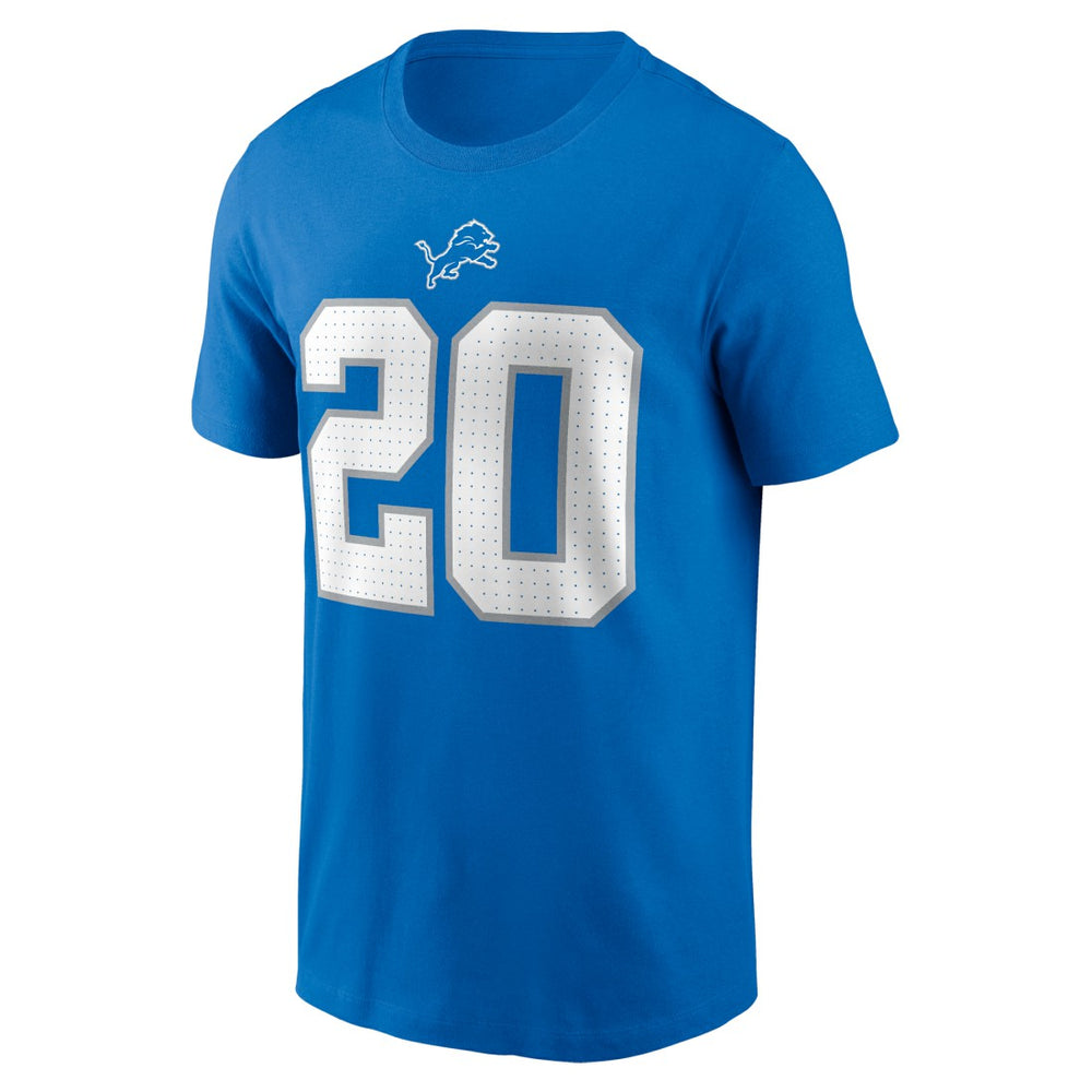 Barry Sanders Detroit Lions Retired Player Name & Number T-Shirt - Blue - Nike