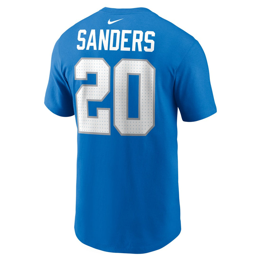Barry Sanders Detroit Lions Retired Player Name & Number T-Shirt - Blue - Nike
