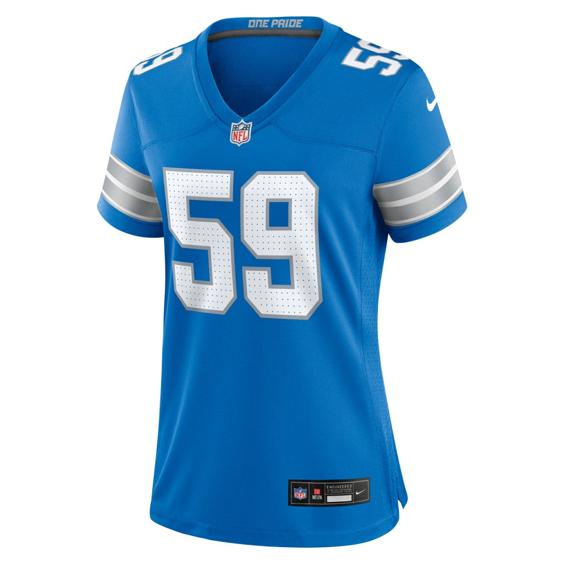 Giovanni Manu Detroit Lions Women's Team Game Jersey - Blue - Nike