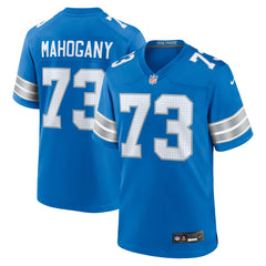Christian Mahogany Detroit Lions Team Game Jersey - Blue - Nike