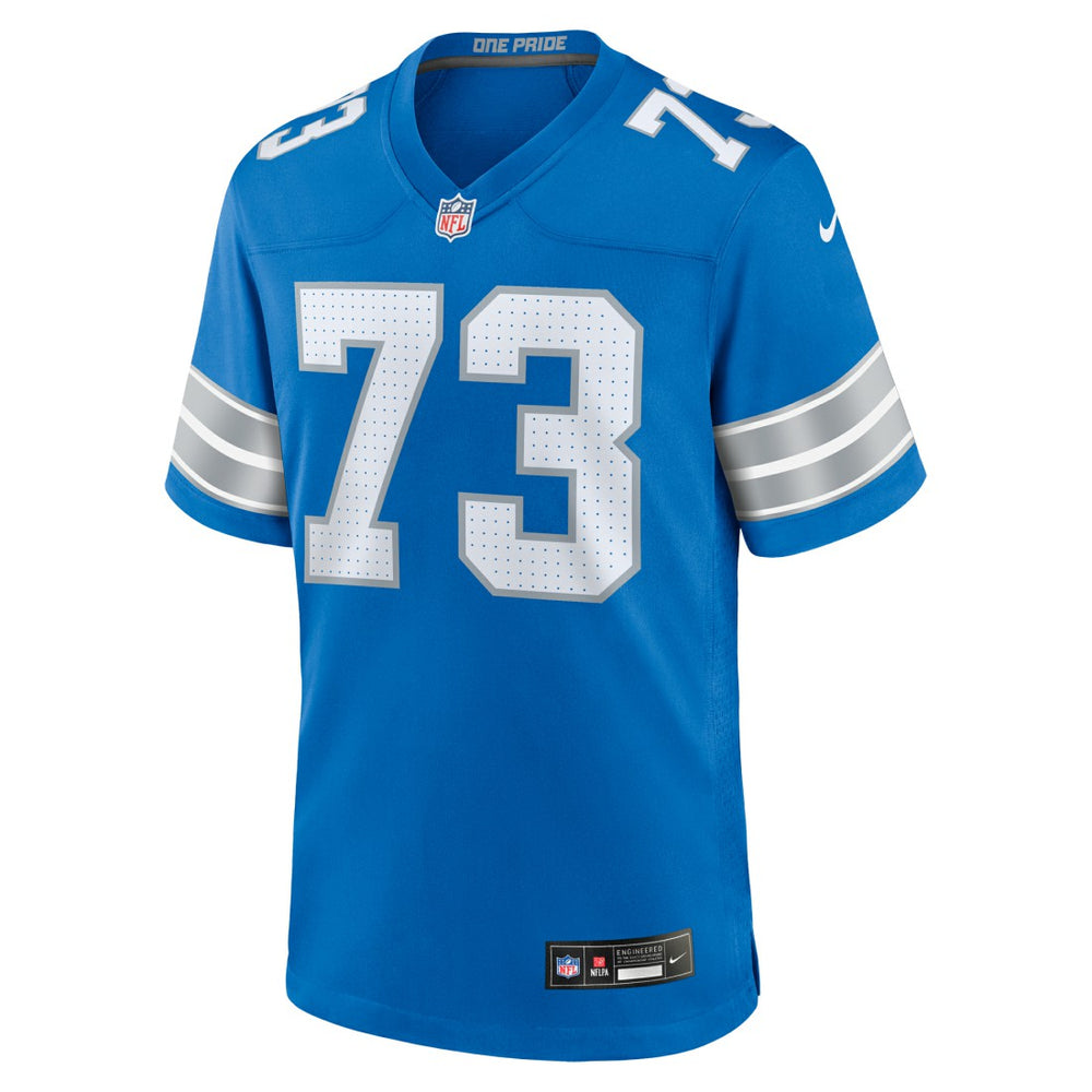 Christian Mahogany Detroit Lions Team Game Jersey - Blue - Nike
