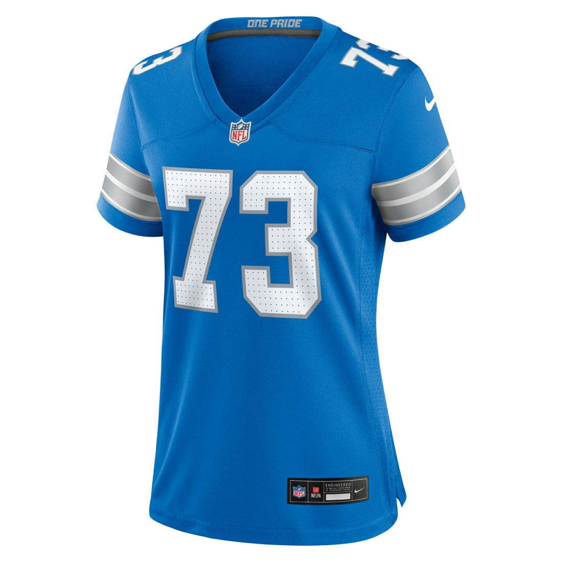 Christian Mahogany Detroit Lions Women's Team Game Jersey - Blue - Nike