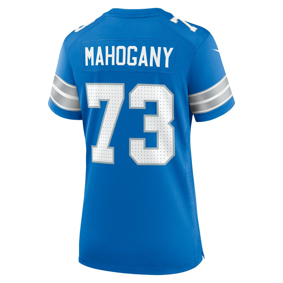 Christian Mahogany Detroit Lions Women's Team Game Jersey - Blue - Nike