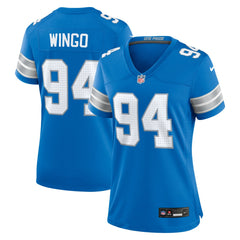 Mekhi Wingo Detroit Lions Women's Team Game Jersey - Blue - Nike