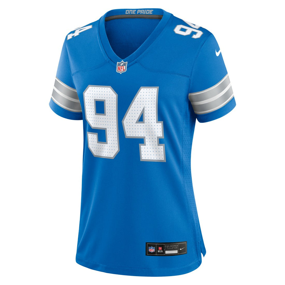 Mekhi Wingo Detroit Lions Women's Team Game Jersey - Blue - Nike