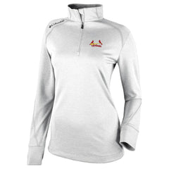 St. Louis Cardinals Columbia Women's Cooperstown Collection Shotgun 2.0 Omni-Wick Quarter-Zip Top - White Discount
