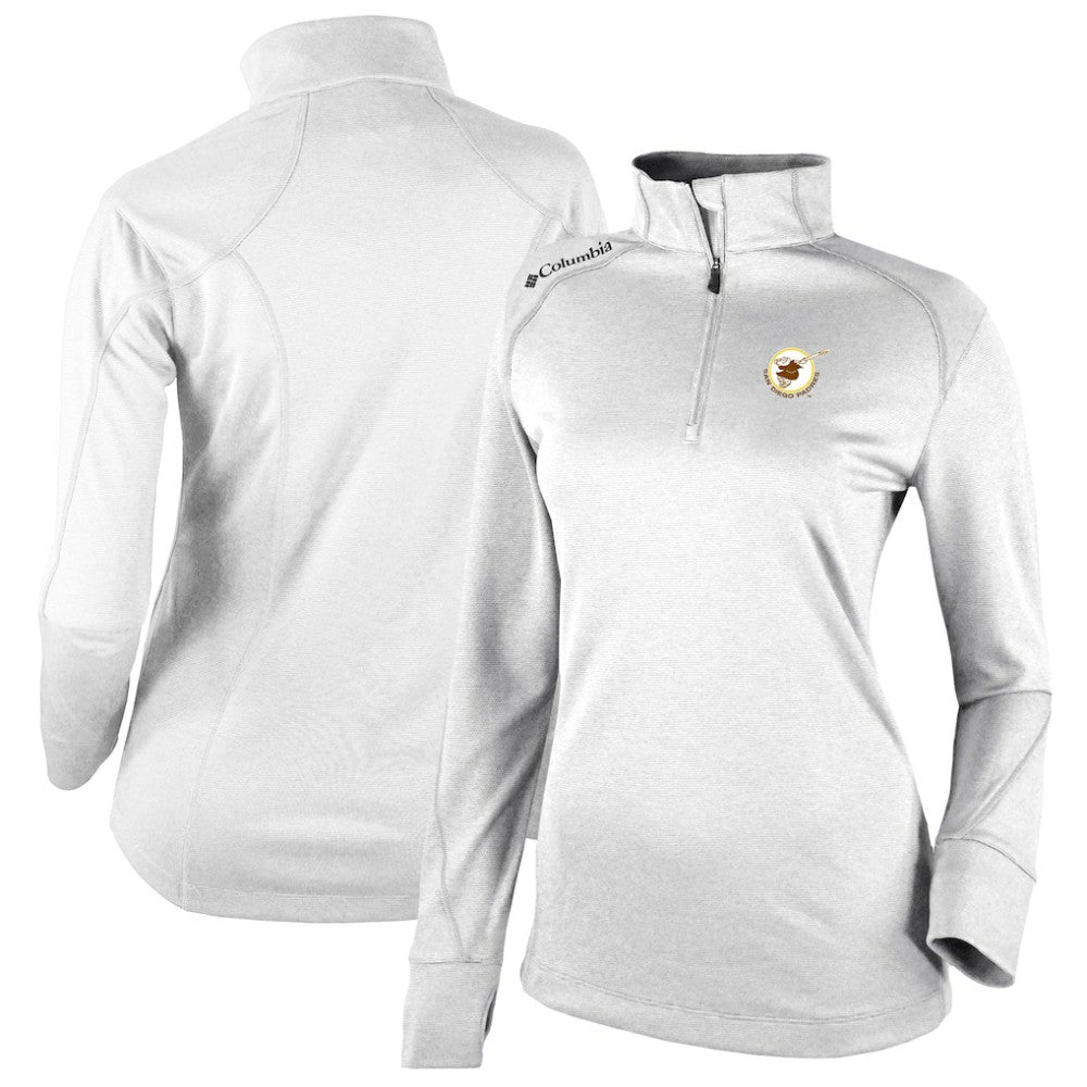 San Diego Padres Columbia Women's Cooperstown Collection Shotgun 2.0 Omni-Wick Quarter-Zip Top - White Sale