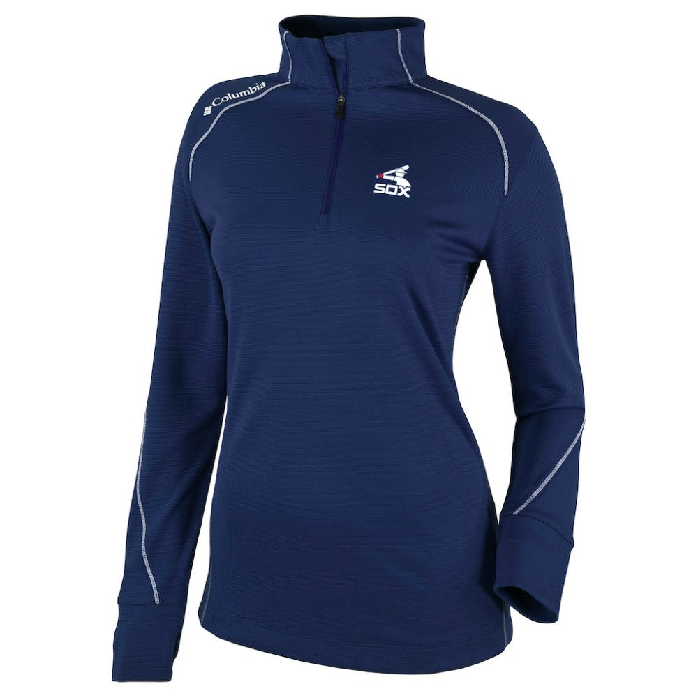 Chicago White Sox Columbia Women's Cooperstown Collection Shotgun 2.0 Omni-Wick Quarter-Zip Top - Navy Sale