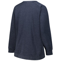 Chicago Bears Profile Women's Plus Size Acid Wash Raglan Sweatshirt - Navy - NFL
