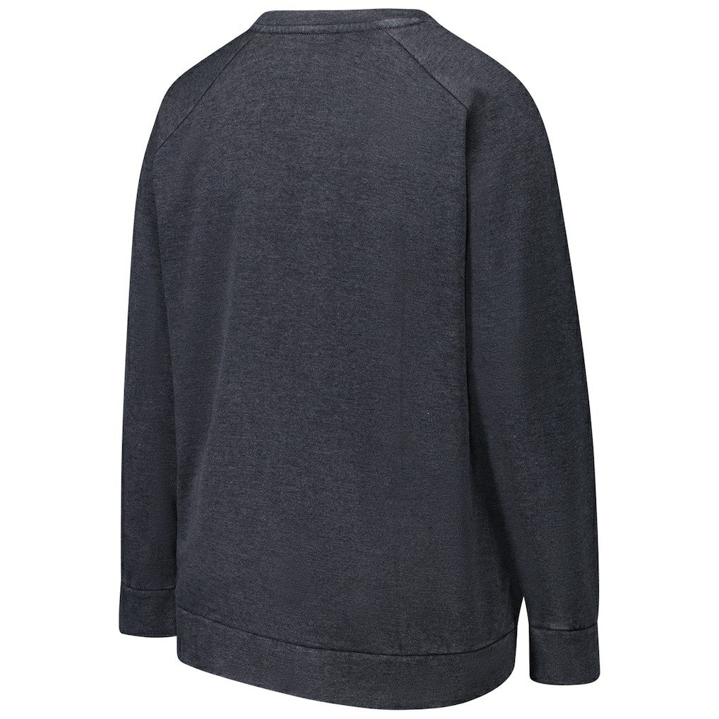 Baltimore Ravens Profile Women's Plus Size Acid Wash Raglan Sweatshirt - Charcoal - NFL