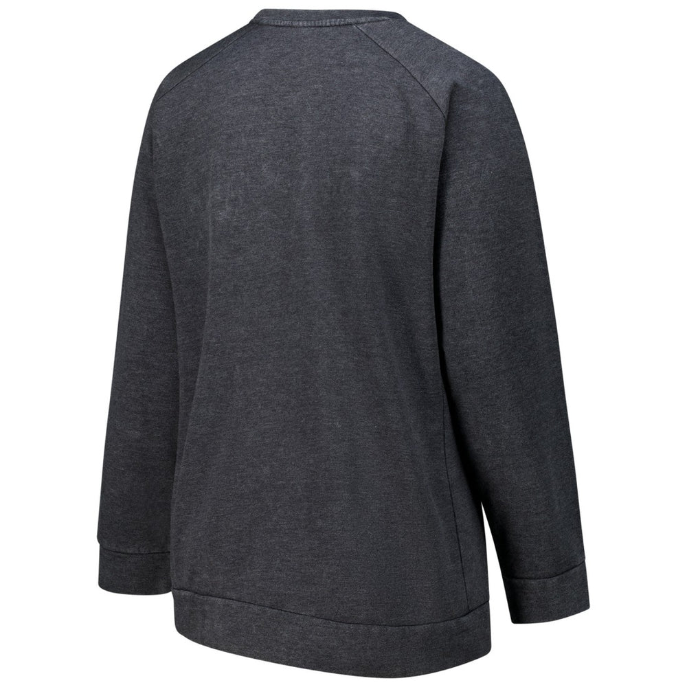 Detroit Lions Profile Women's Plus Size Acid Wash Raglan Sweatshirt - Charcoal - NFL