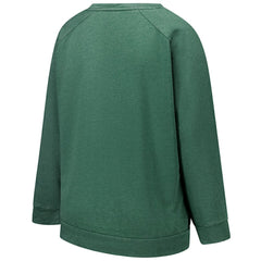New York Jets Profile Women's Plus Size Acid Wash Raglan Sweatshirt - Heather Green - NFL