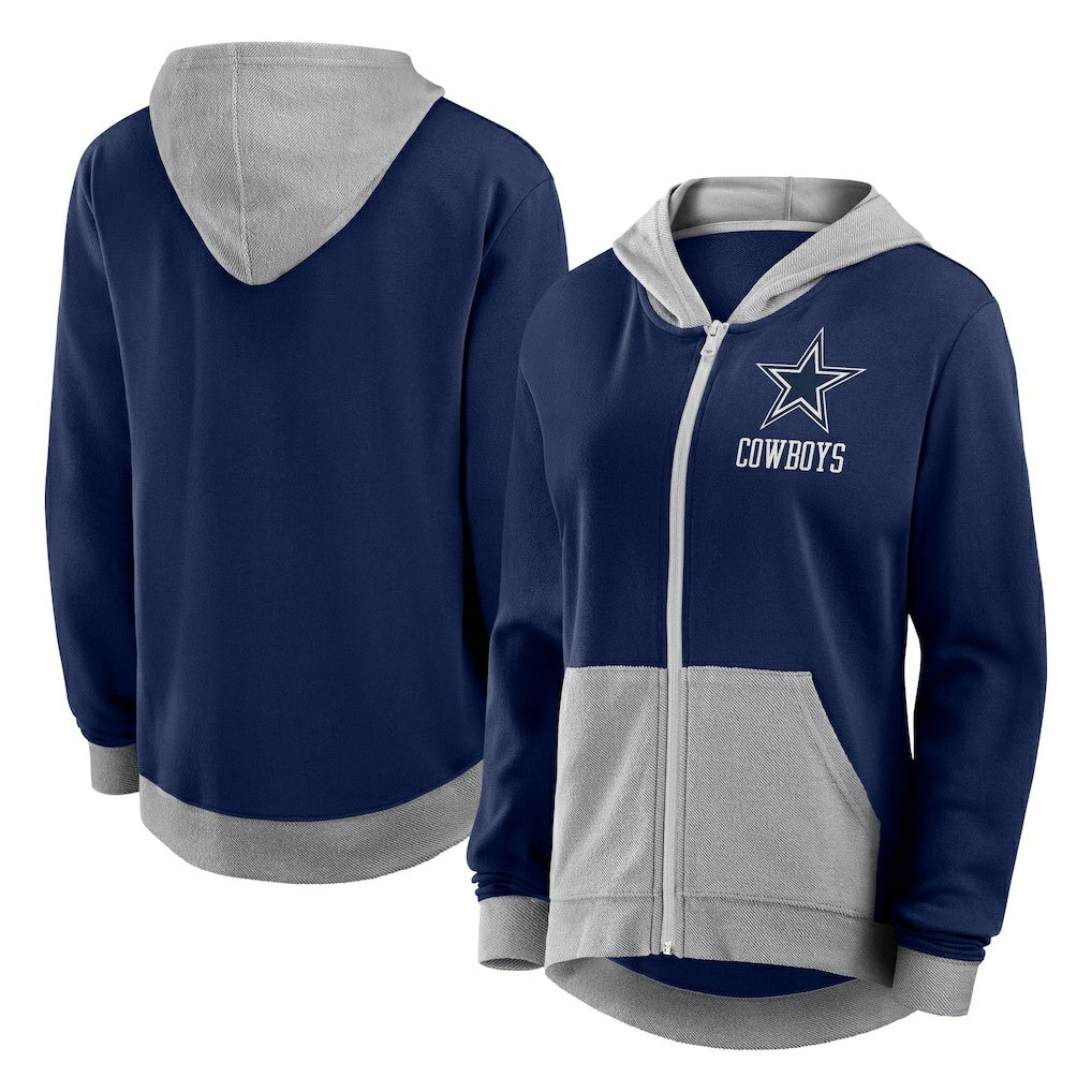 Dallas Cowboys Women's Hit It Full-Zip Hoodie - Navy - Fanatics