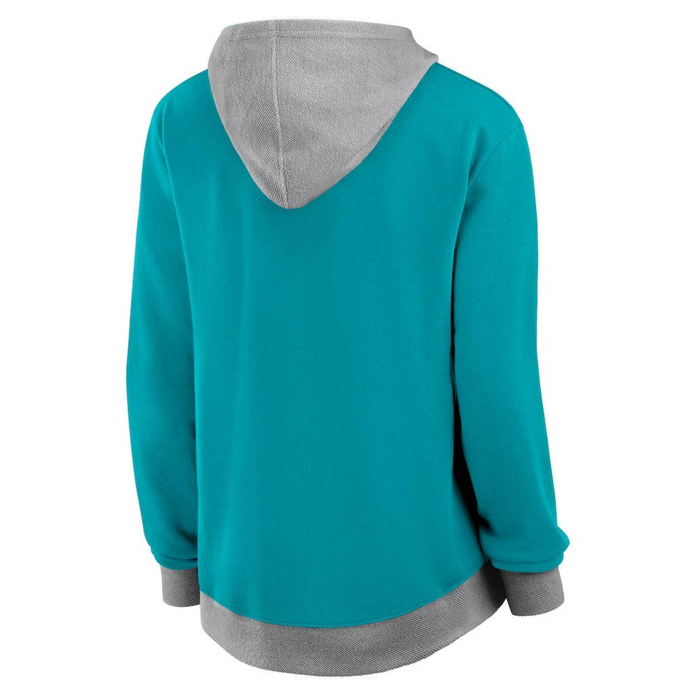 Miami Dolphins Women's Hit It Full-Zip Hoodie - Aqua - Fanatics