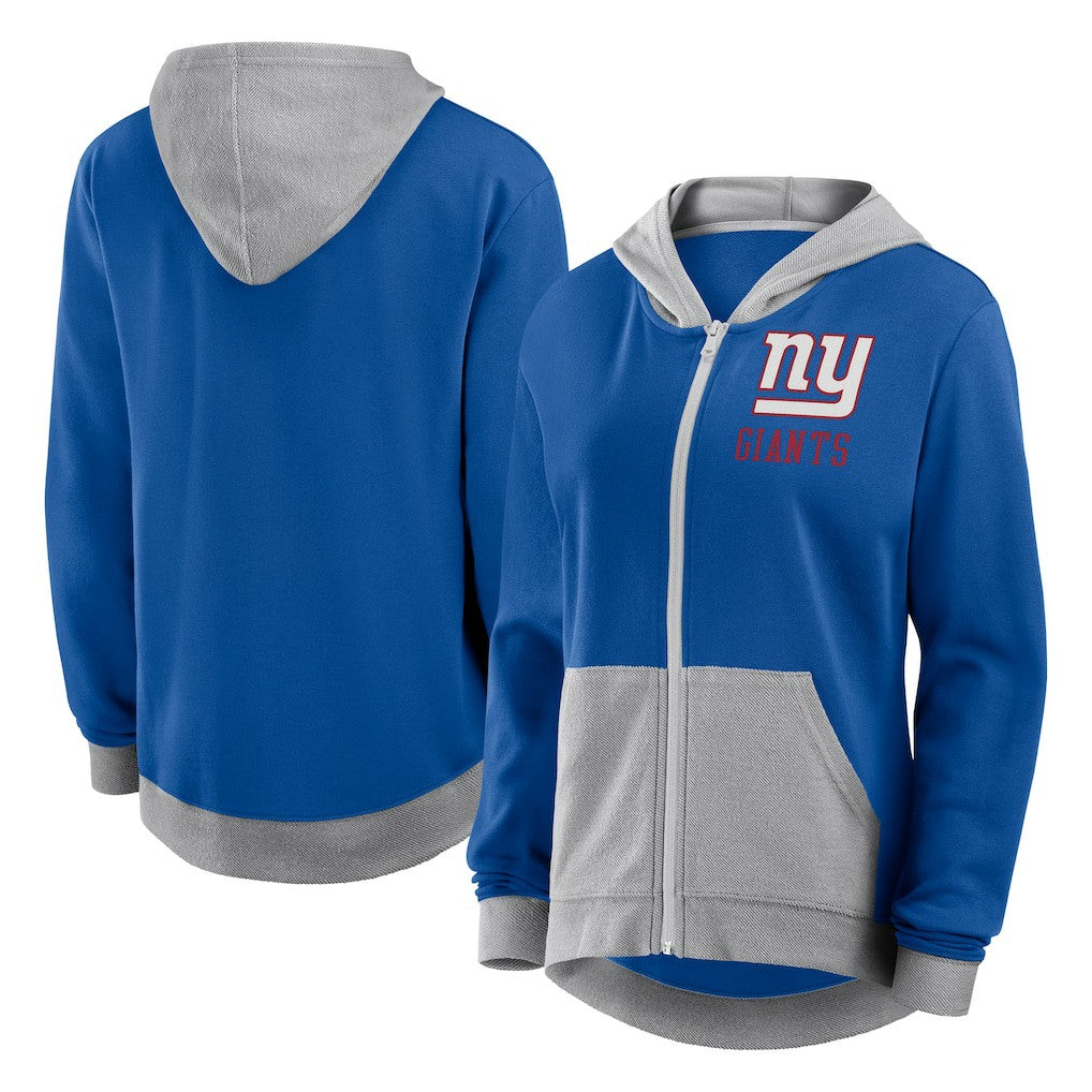 New York Giants Women's Hit It Full-Zip Hoodie - Royal - Fanatics