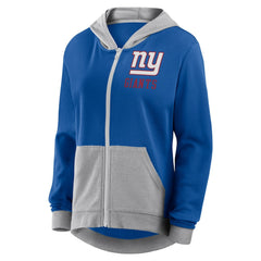 New York Giants Women's Hit It Full-Zip Hoodie - Royal - Fanatics