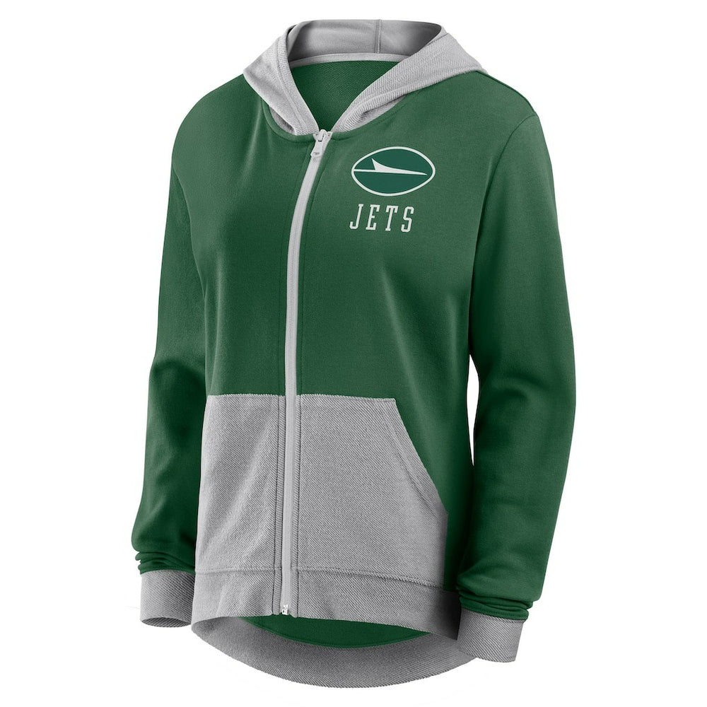 New York Jets Women's Hit It Full-Zip Hoodie - Green - Fanatics