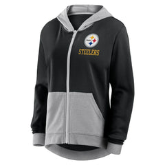 Pittsburgh Steelers Women's Hit It Full-Zip Hoodie - Black - Fanatics