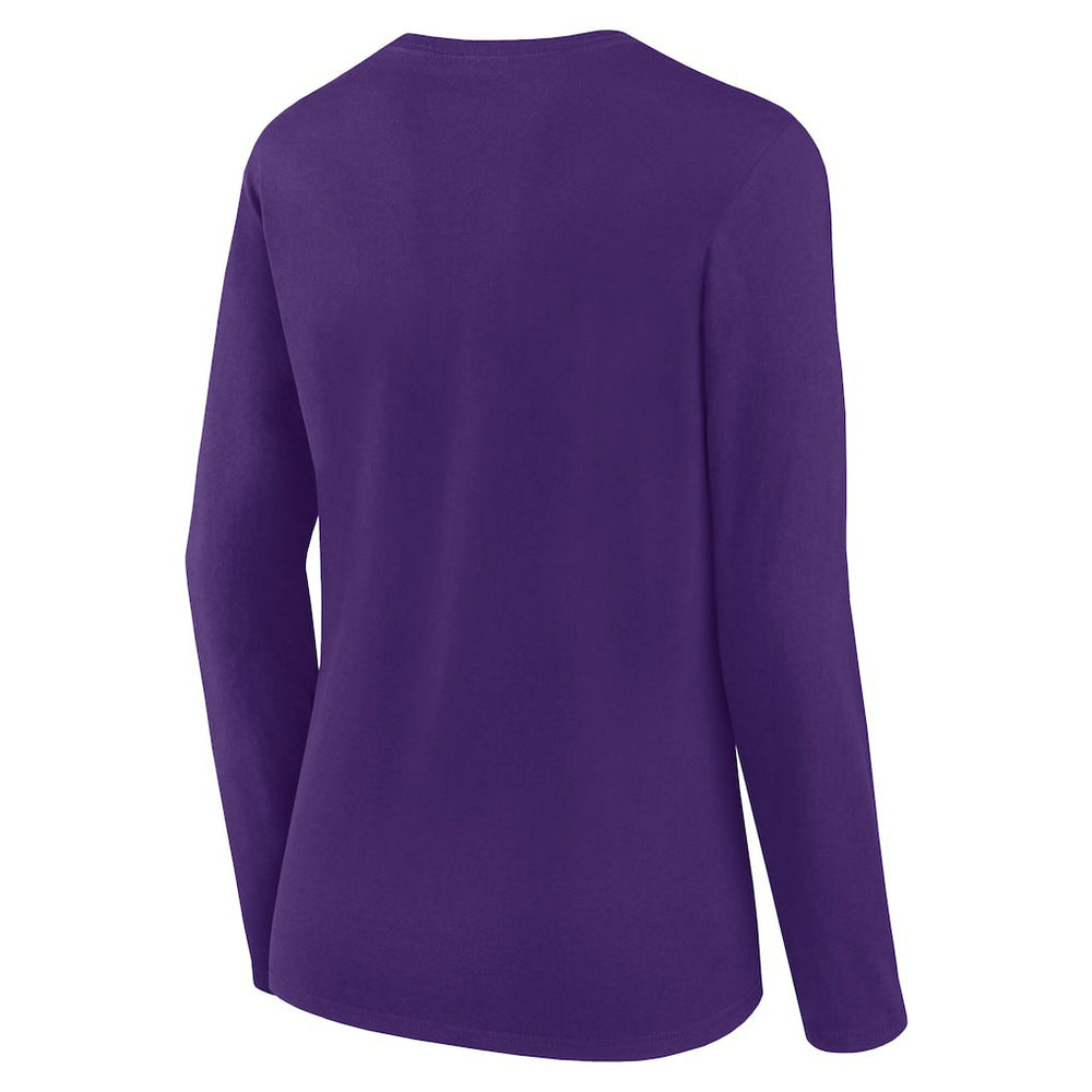 Minnesota Vikings Women's Long Sleeve Scoop Neck T-Shirt - Purple - Fanatics
