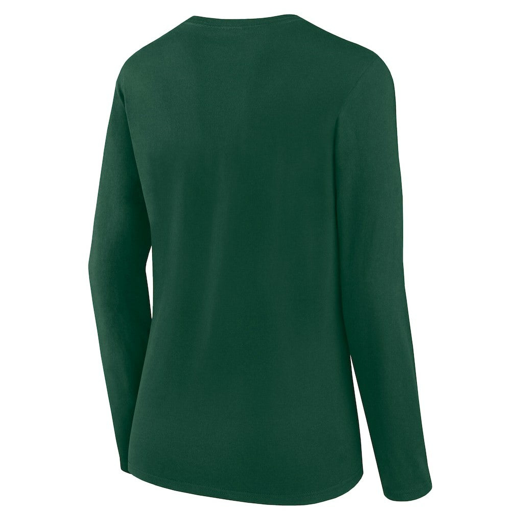 Green Bay Packers Women's Long Sleeve Scoop Neck T-Shirt - Green - Fanatics