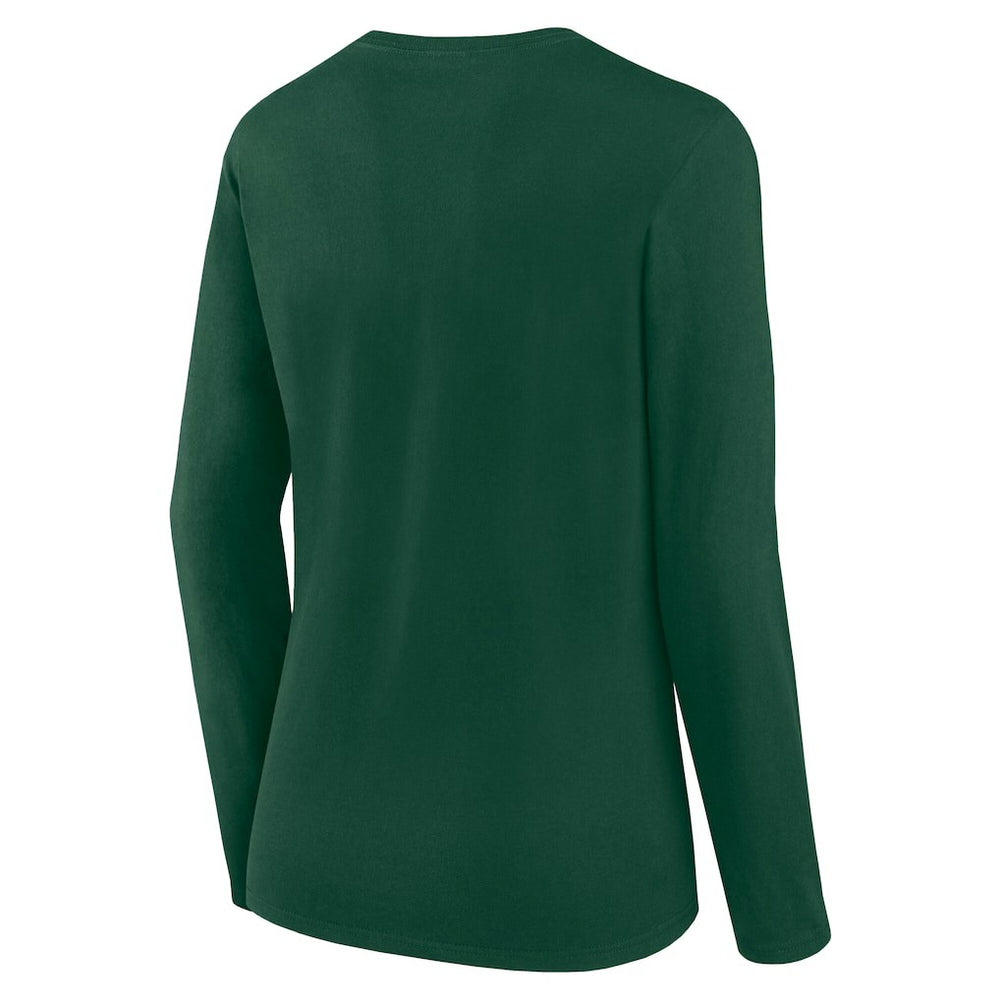 Green Bay Packers Women's Long Sleeve Scoop Neck T-Shirt - Green - Fanatics