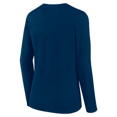 Houston Texans Women's Long Sleeve Scoop Neck T-Shirt - Navy - Fanatics