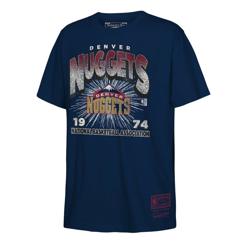 Mitchell & Ness Denver Nuggets Hardwood Classics Vintage Hoopster T-Shirt Navy