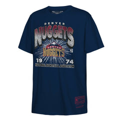 Mitchell & Ness Denver Nuggets Hardwood Classics Vintage Hoopster T-Shirt Navy