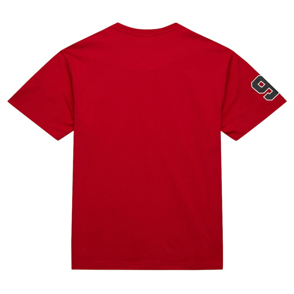 Mitchell & Ness Dennis Rodman Chicago Bulls Premium Nickname T-Shirt Red