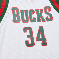 Mitchell & Ness Giannis Antetokounmpo Milwaukee Bucks 2013/14 Hardwood Classics Swingman Jersey White