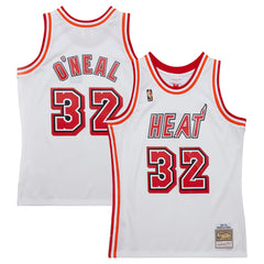 Mitchell & Ness Shaquille O'Neal Miami Heat 2007/08 Hardwood Classics Swingman Jersey White
