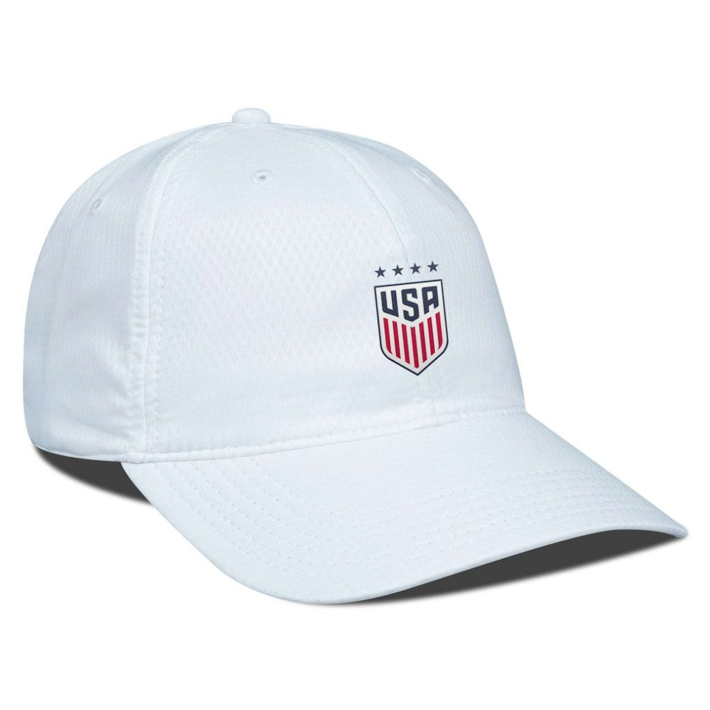 USWNT Levelwear Matrix Insignia Core Adjustable Hat White