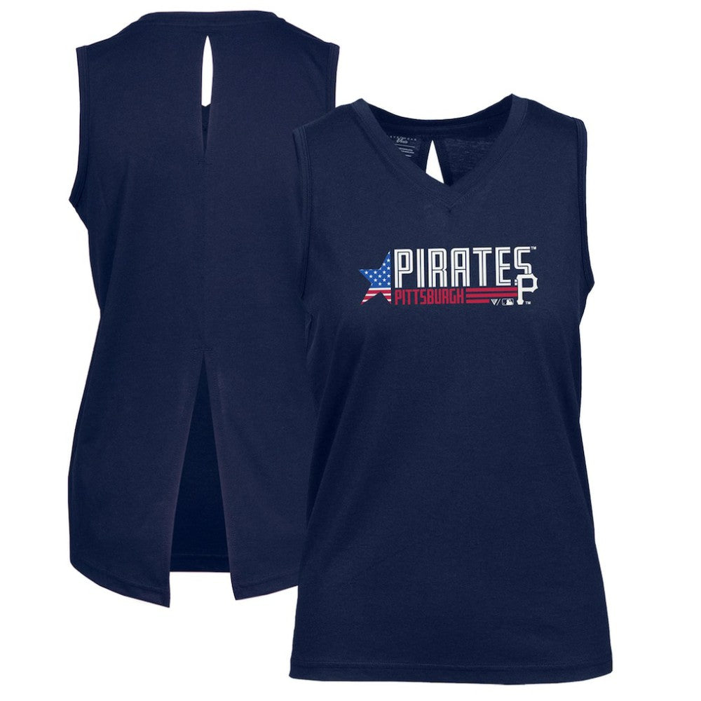 Pittsburgh Pirates Levelwear Women's Paisley Independence Aviation Tank Top Online