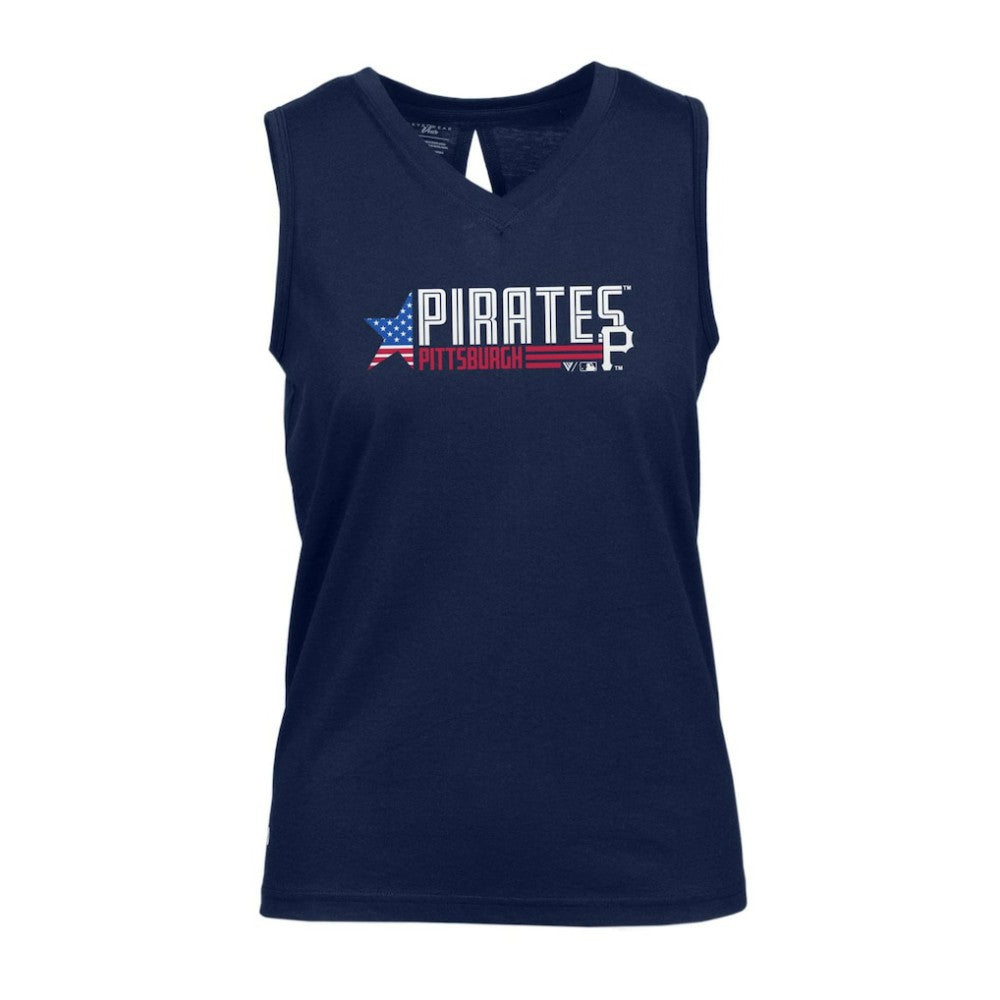 Pittsburgh Pirates Levelwear Women's Paisley Independence Aviation Tank Top Online