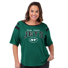 New York Jets G-III 4Her by Carl Banks Women's Plus Size Linebacker T-Shirt - Green - NFL